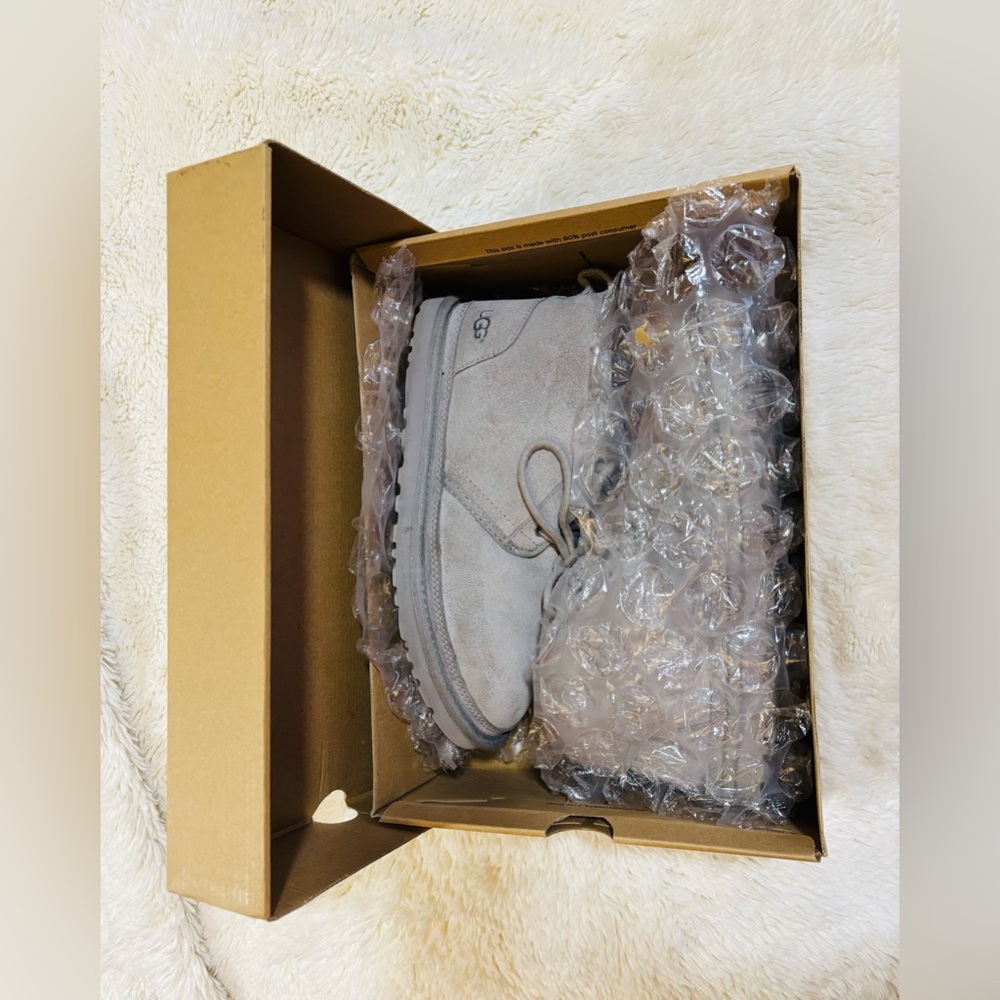 UGG Women's Neumel Ankle Lace Boots Gray 8